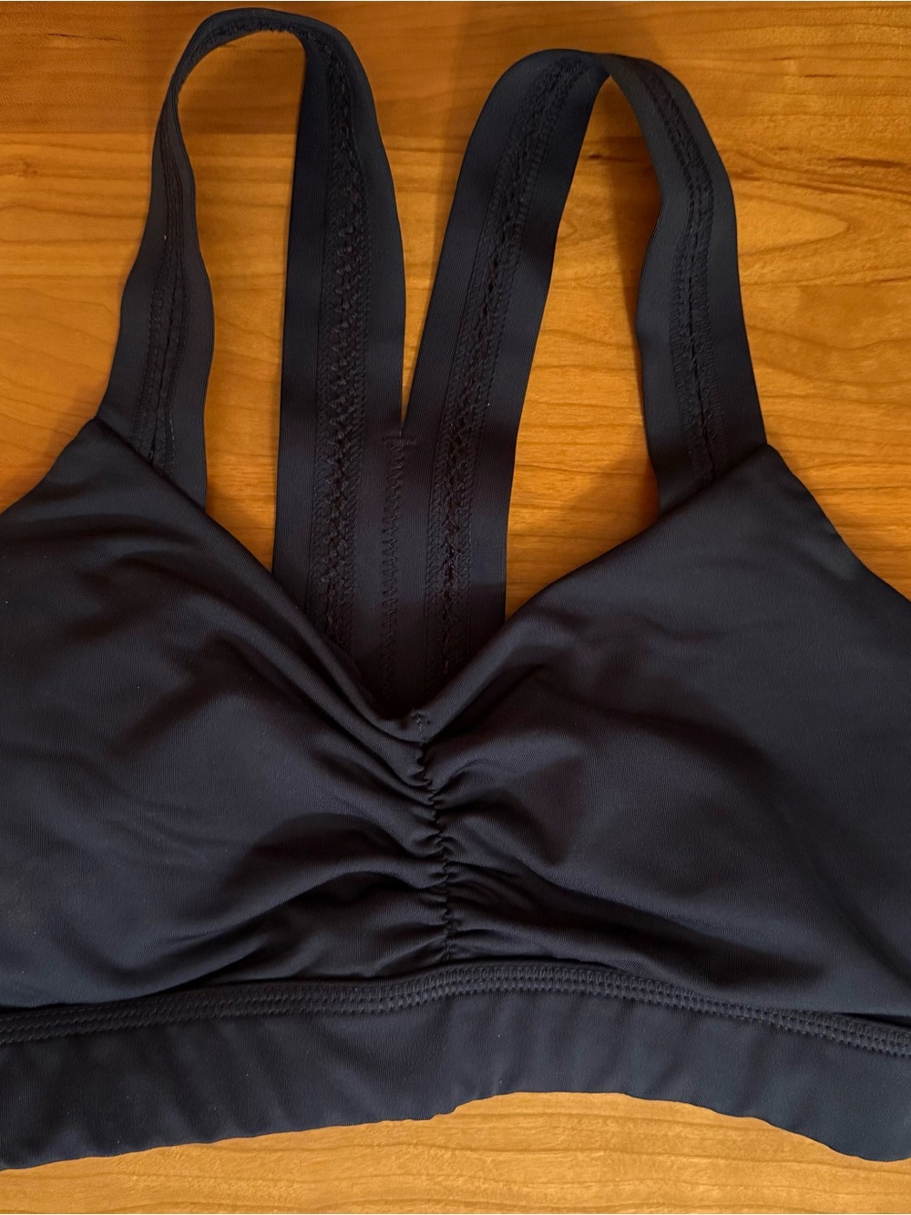 Handful, Small, Navy, Y-Back Sports Bra